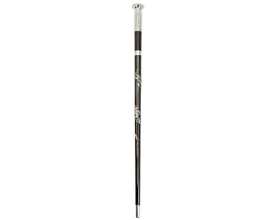Lot 365 - A presentation black lacquered swagger stick.