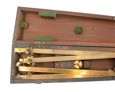 Lot 138 - A Troughton & Sims lacquered brass pantograph.