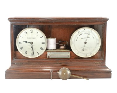 Lot 896 - An early 20th century combination barometer/weather station.
