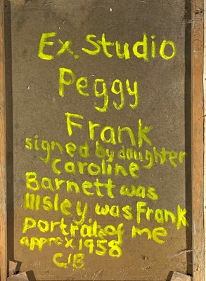 Lot 376 - Peggy FRANK (1914-1976) Portrait of Caroline...