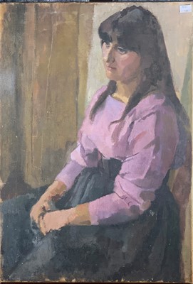 Lot 376 - Peggy FRANK (1914-1976) Portrait of Caroline...