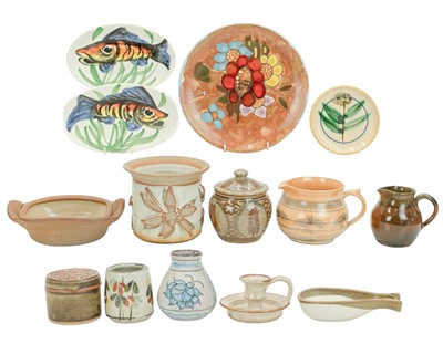 Lot 316 - A collection of studio pottery.
