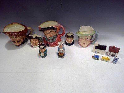 Lot 174 - Four Royal Doulton Toby Jugs, Two Kelsboro...