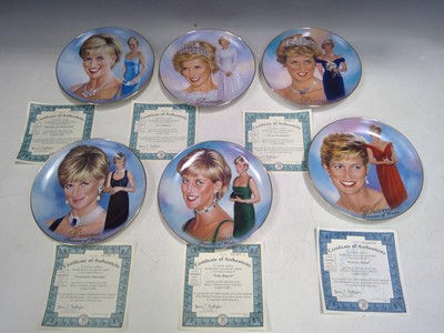 Lot 183 - Six Princess Diana Commemoration Plates.