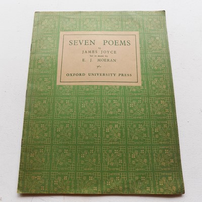 Lot 1334 - JAMES JOYCE. "Seven Poems." set to music by...
