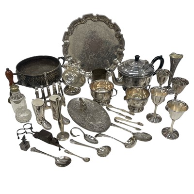 Lot 189 - A collection of silver-plated ware, including...