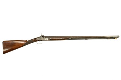 Lot 127 - A Benjamin Cogswell muzzle loading 12 bore hammer action percussion shotgun.