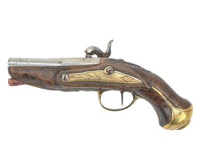 Lot 126 - A percussion pocket pistol.