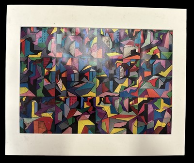 Lot 56 - An abstract print, with some geometric details...