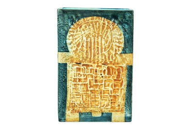 Lot 224 - A Troika St Ives Stove Man slab vase.