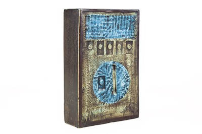 Lot 224 - A Troika St Ives Stove Man slab vase.