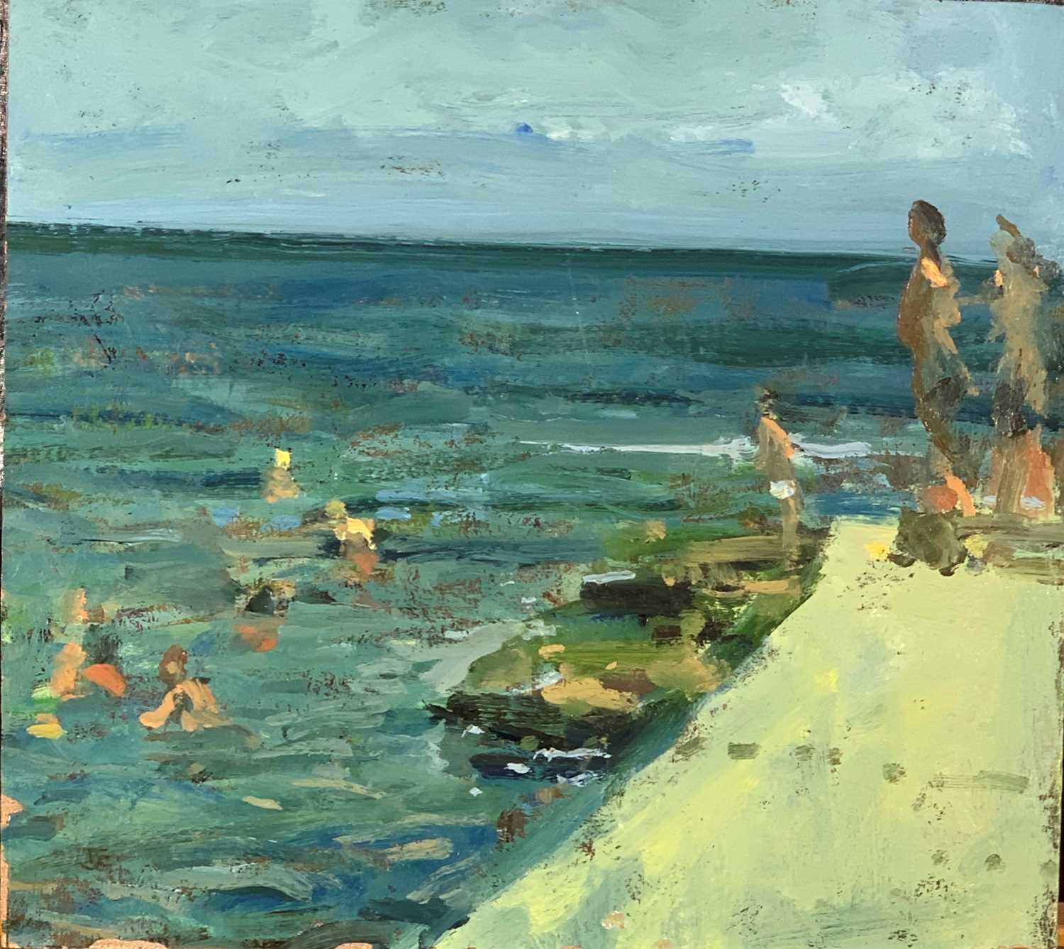Tom Coates Rural Lot 392 - Tom COATES (1941) Swimming from Battery