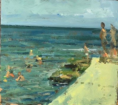 Lot 392 - Tom COATES (1941) Swimming from Battery Rocks...