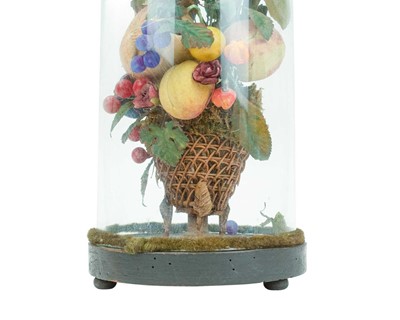 Lot 29 - A Victorian taxidermy, silk and wax display.