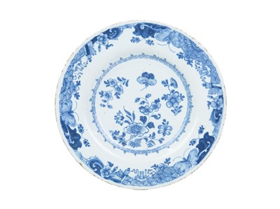 Lot 772 - A Delft plate of unusual small size.