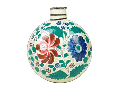 Lot 784 - A small documentary pearlware flask.