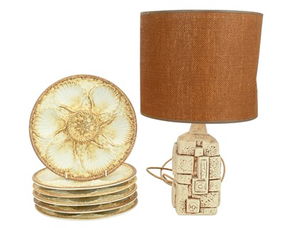 Lot 218 - A set of six Longchamp oyster dishes.