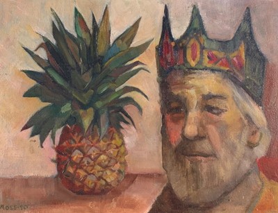 Lot 401 - Moreen MOSS (1927-2012) The Two Crowns Oil on...