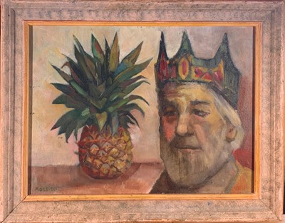 Lot 401 - Moreen MOSS (1927-2012) The Two Crowns Oil on...