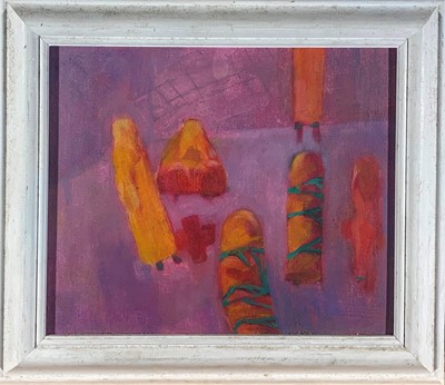 Lot 401 - Moreen MOSS (1927-2012) The Two Crowns Oil on...