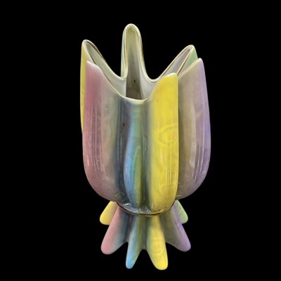 Lot 41 - A mid-century Italian lustre glaze vase, 24cm...