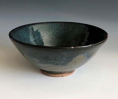 Lot 405 - A Trevor Corser blue glaze bowl, diameter 19cm,...