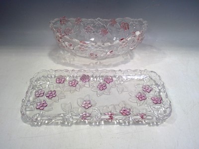 Lot 36 - A Murano Venezia Bowl and Tray. The Tray is...
