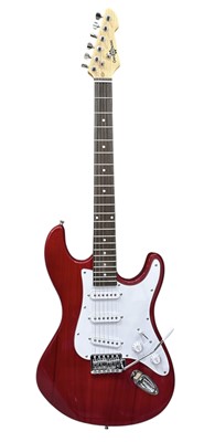 Lot 12 - A Gear4Music Stratocaster-style electric...
