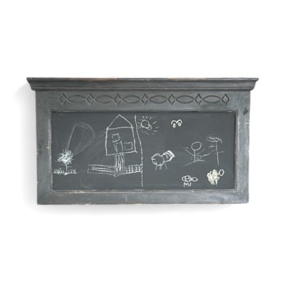 Lot 126 - A useful framed blackboard, 90 x 54 cm,...