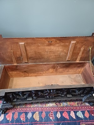 Lot 651 - An Italian walnut cassone.