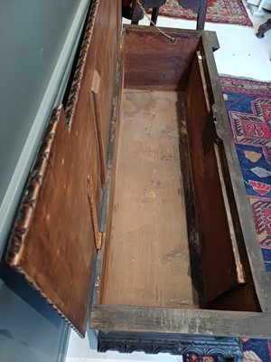 Lot 651 - An Italian walnut cassone.