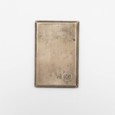 Lot 225 - A George V silver engine turned cigarette case.