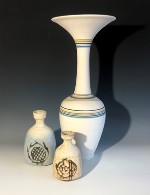 Lot 414 - A John Buchanan vase, height 41cm, together...