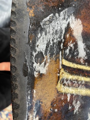 Lot 634 - A large slipware baking or loaf dish.