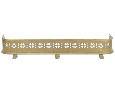 Lot 747 - A 19th century brass fender.