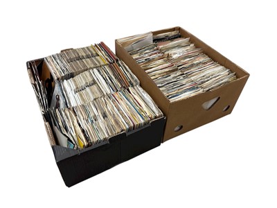 Lot 28 - 7" singles, approximately over 300+ across two...