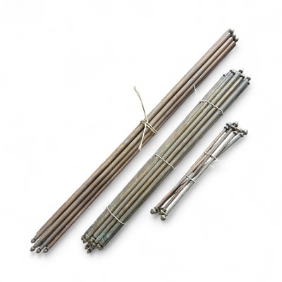 Lot 168 - A selection of stair rods, 103cm, 79cm and...