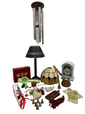 Lot 176 - An eclectic mix including Wind chimes, Quartz...