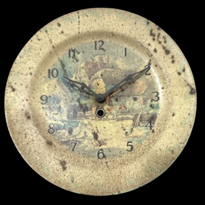 Lot 178 - A vintage Smiths tin plate wall clock with a...