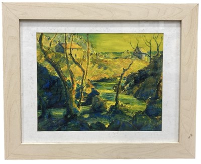 Lot 183 - 'Lamorna', acrylic and watercolour, signed...