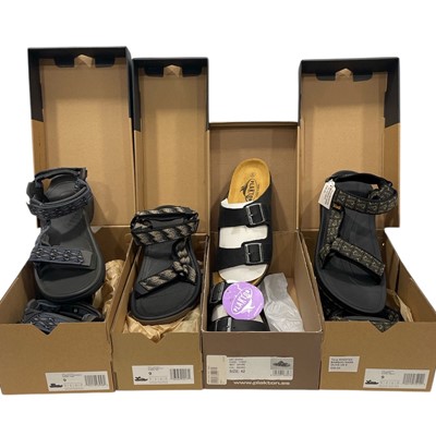 Lot 184 - Three pairs of assorted Teva walking sandals...