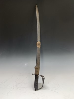 Lot 360 - An Anglo Indian sword, the blade with etched...