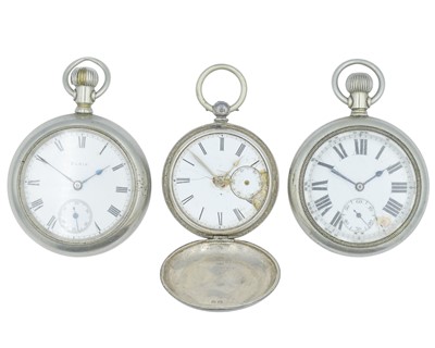 Lot 1135 - Three pocket watches for repairs or spares.