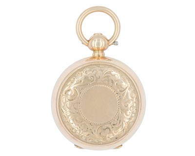 Lot 1100 - A gold-filled sovereign coin fob case.