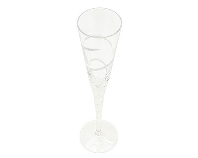 Lot 290 - A set of eight Jasper Conran for Stuart Crystal 'Aura' pattern champagne flutes.