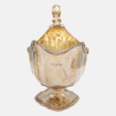 Lot 241 - A good Victorian silver sauce boat of fluted shell pedestal form, by Goldsmiths & Silversmiths Company Ltd.