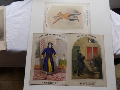 Lot 1338 - MUSIC COVERS. A Collection of 9 colour printed...
