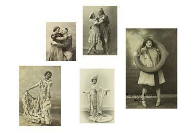 Lot 573 - Five vintage actress photographs.