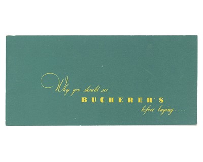 Lot 1089 - BUCHERER - An 1940's printed catalogue of their watches including ROLEX.