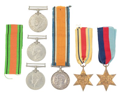 Lot 143 - A WWII group of four medals.